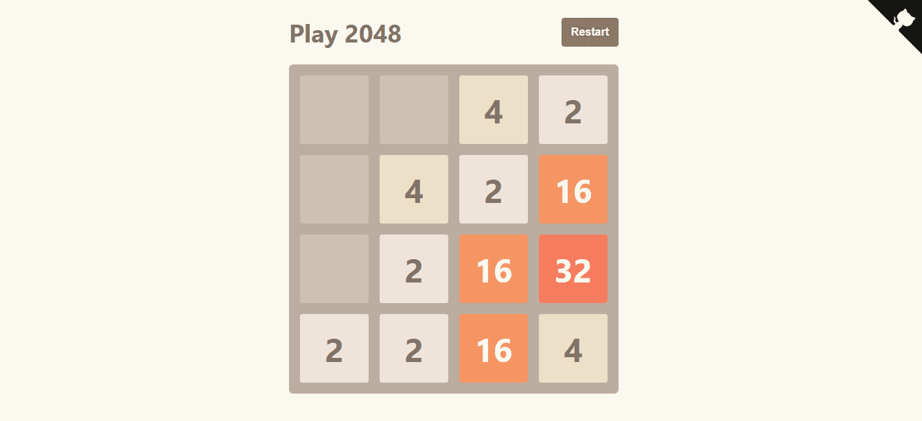 2048-game (only for desktop)