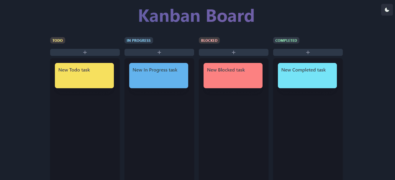 Kanban Board with dnd