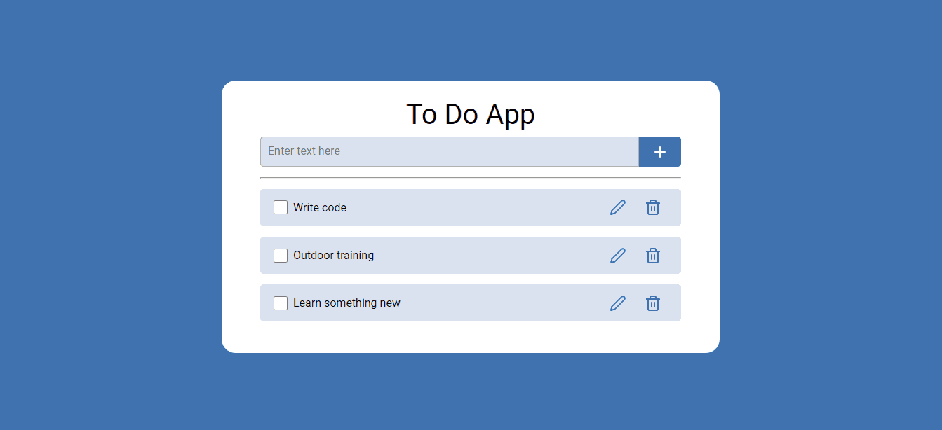 To Do App