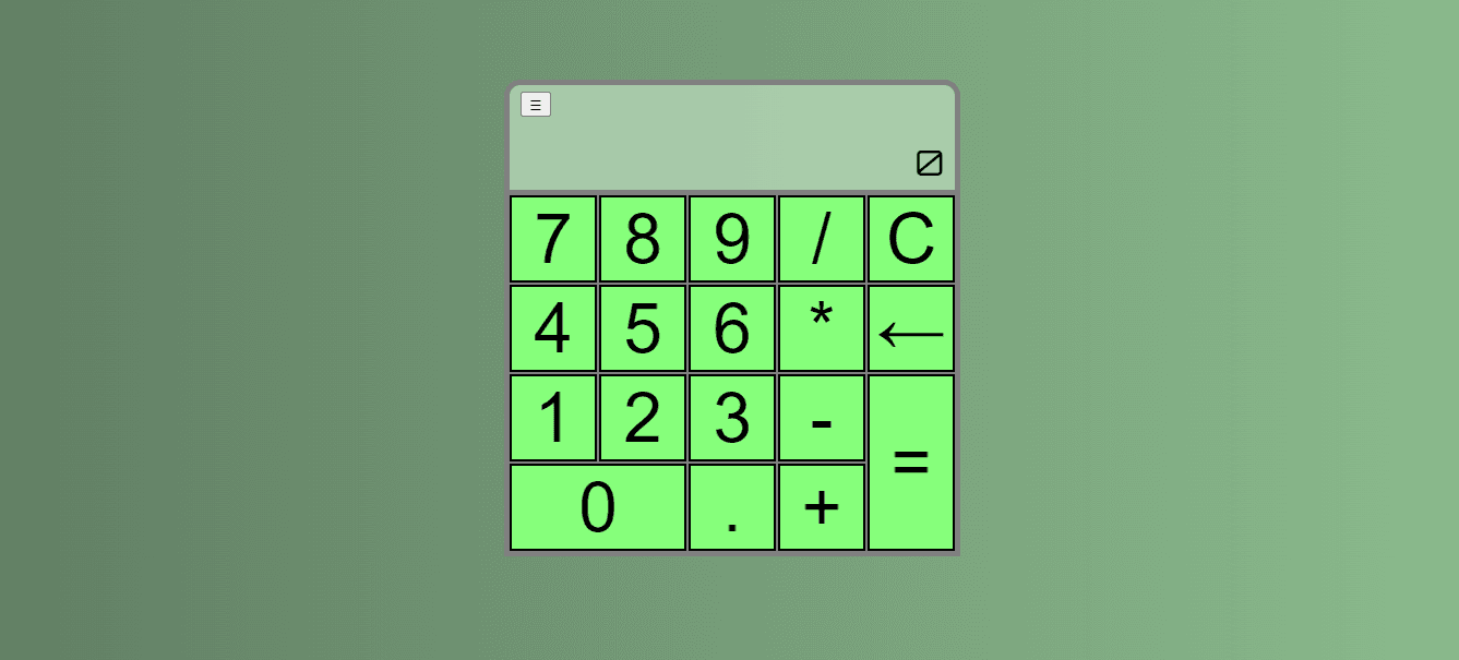 Web Calculator JS OOP